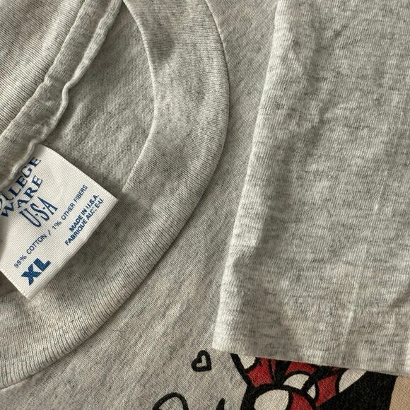 Vintage 90s Betty Boop on Stool 1994 Cartoon Pin Up Single Stitch Shirt Adult XL - Picture 5 of 5